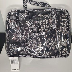 Vera Bradley CHANDELIER NOIR 4pc Cosmetic Organizer, NWT, black/grey/white/clear